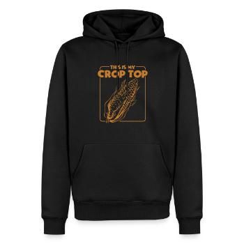 Funny Farming Quotes This Is My Crop Top Farmer - Männer Premium Bio Hoodie - Schwarz - Vorne - Nico (187cm)