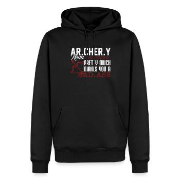 Archery Archery Definition - Men’s Premium Organic Hoodie - black - Front - Nico (187cm)
