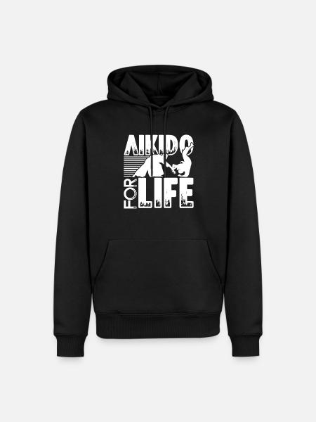 Aikido AiKido For Life - Men’s Premium Organic Hoodie - black