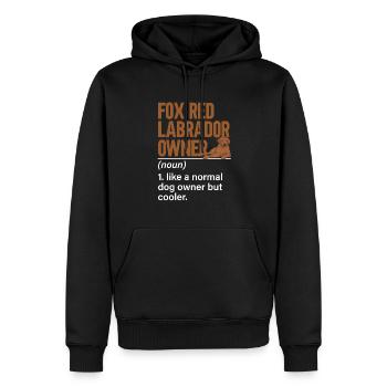 Foxred Labrador Fox Red Labrador Retriever - Men’s Premium Organic Hoodie - black - Front - Nico (187cm)