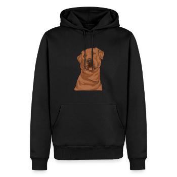 Foxred Labrador Fox Red Labrador Retriever - Men’s Premium Organic Hoodie - black - Front - Nico (187cm)