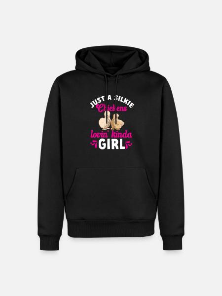 Seidenhuhn Silkie Chicken - Men’s Premium Organic Hoodie - black