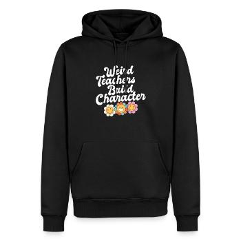 Des enseignants bizarres construisent un personnage à l’école groovy - Sweat à capuche Premium bio Homme - noir - Devant - Nico (187cm)