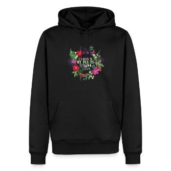 Gardening Gardening I Drown My Plants With Love - Men’s Premium Organic Hoodie - black - Front - Nico (187cm)