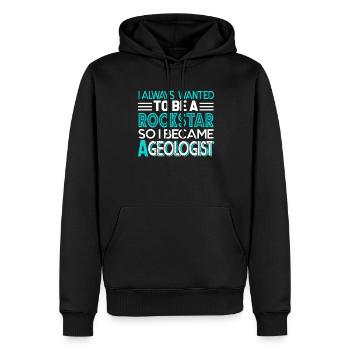 Geologist So I Became A Geologist - Men’s Premium Organic Hoodie - black - Front - Nico (187cm)
