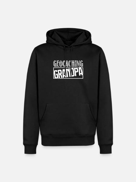 Geocaching Geocaching Grandpa - Men’s Premium Organic Hoodie - black