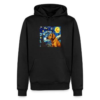 German Shepherd Funny Dog Popular Artwork Pet Love - Men’s Premium Organic Hoodie - black - Front - Nico (187cm)