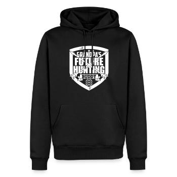 Hunting Grandpa's Future Hunting Buddy - Men’s Premium Organic Hoodie - black - Front - Nico (187cm)