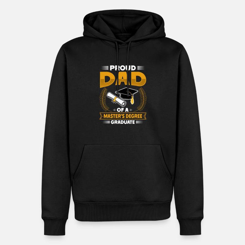 Master Etudes Master - Sweat à capuche Premium bio Homme - noir