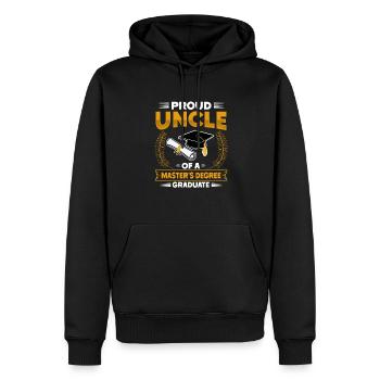 Master's Degree Studium Master Abschluss - Männer Premium Bio Hoodie - Schwarz - Vorne - Nico (187cm)