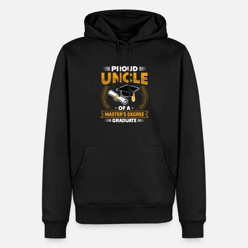 Master Etudes Master - Sweat à capuche Premium bio Homme - noir