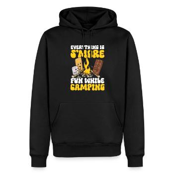 S'more Lagerfeuer Marshmallow Camping - Männer Premium Bio Hoodie - Schwarz - Vorne - Nico (187cm)