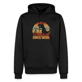 S'more Campfire Marshmallow Camping - Sweat à capuche Premium bio Homme - noir - Devant - Nico (187cm)