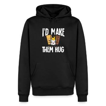S'more Campfire Marshmallow Camping - Sweat à capuche Premium bio Homme - noir - Devant - Nico (187cm)
