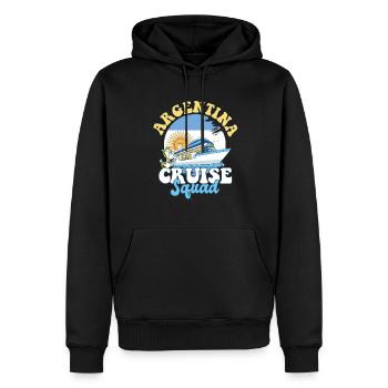Voyage de vacances en famille avec l’escouade de croisière en Argentine - Sweat à capuche Premium bio Homme - noir - Devant - Nico (187cm)
