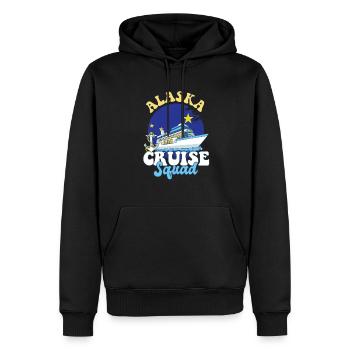 Voyage de vacances en famille de l’escouade de croisière en Alaska - Sweat à capuche Premium bio Homme - noir - Devant - Nico (187cm)