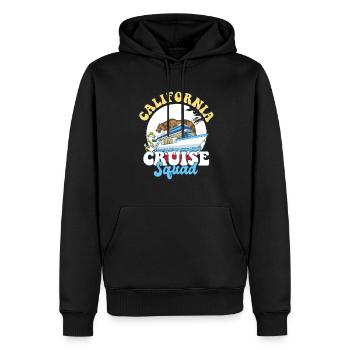Voyage de vacances en famille California Cruise Squad - Sweat à capuche Premium bio Homme - noir - Devant - Nico (187cm)