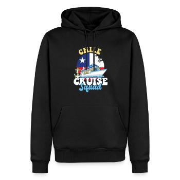 Voyage de vacances en famille Chile Cruise Squad - Sweat à capuche Premium bio Homme - noir - Devant - Nico (187cm)