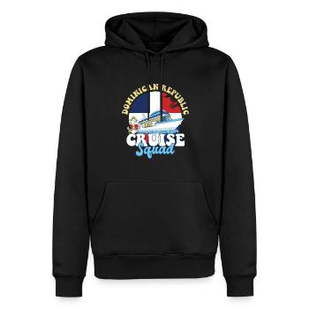 Vacances en famille à l’escouade de croisière en République dominicaine - Sweat à capuche Premium bio Homme - noir - Devant - Nico (187cm)
