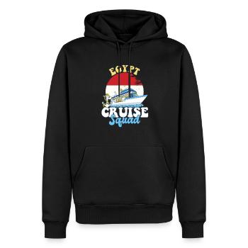 Voyage de vacances en famille à l’Escouade de croisière en Égypte - Sweat à capuche Premium bio Homme - noir - Devant - Nico (187cm)