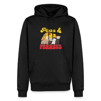 Frettchen Besitzer Frettchen - Männer Premium Bio Hoodie - Schwarz - Vorne - Nico (187cm)