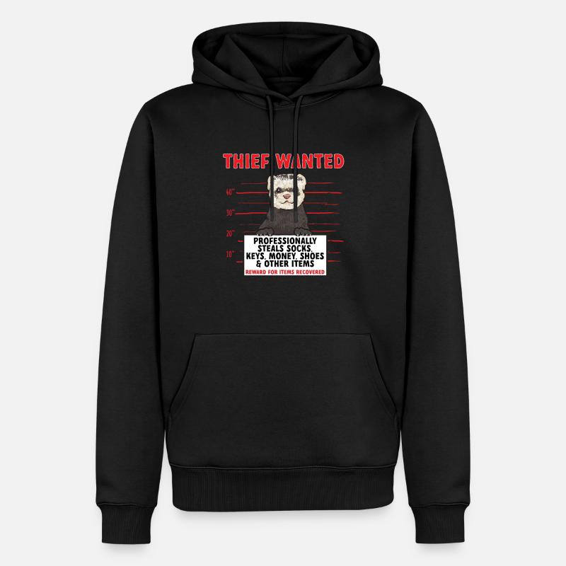Frettchen Besitzer Frettchen - Männer Premium Bio Hoodie - Schwarz