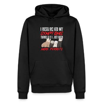 Frettchen Besitzer Frettchen - Männer Premium Bio Hoodie - Schwarz - Vorne - Nico (187cm)