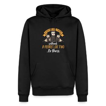 Frettchen Besitzer Frettchen - Männer Premium Bio Hoodie - Schwarz - Vorne - Nico (187cm)