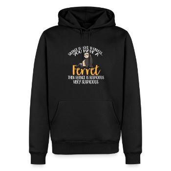 Frettchen Besitzer Frettchen - Männer Premium Bio Hoodie - Schwarz - Vorne - Nico (187cm)