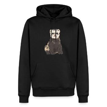 Frettchen Besitzer Frettchen - Männer Premium Bio Hoodie - Schwarz - Vorne - Nico (187cm)
