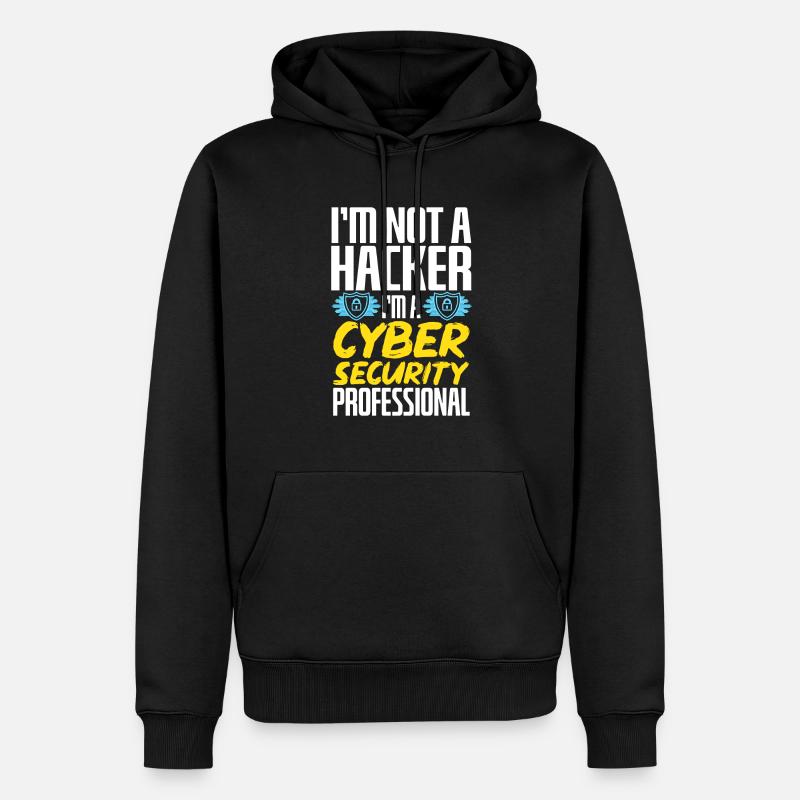 Cybersecurity Hacker IT-Sicherheit - Männer Premium Bio Hoodie - Schwarz