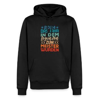 Legende Meister 2024 Meistertitel - Männer Premium Bio Hoodie - Schwarz - Vorne - Nico (187cm)