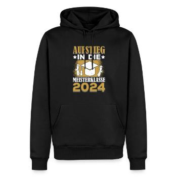 Meisterklasse Meister 2024 Meistertitel - Männer Premium Bio Hoodie - Schwarz - Vorne - Nico (187cm)