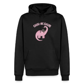 Thé Chai Masala Chai - Sweat à capuche Premium bio Homme - noir - Devant - Nico (187cm)