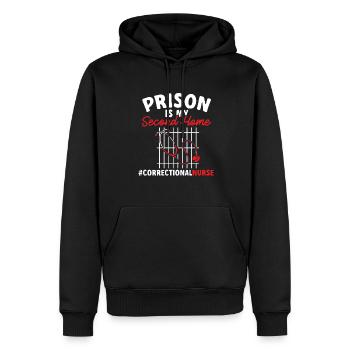 Krankenschwester Strafvollzug Gefängnis - Männer Premium Bio Hoodie - Schwarz - Vorne - Nico (187cm)