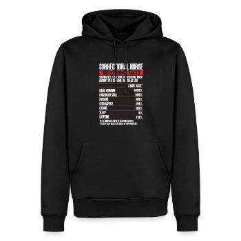 Krankenschwester Strafvollzug Gefängnis - Männer Premium Bio Hoodie - Schwarz - Vorne - Nico (187cm)