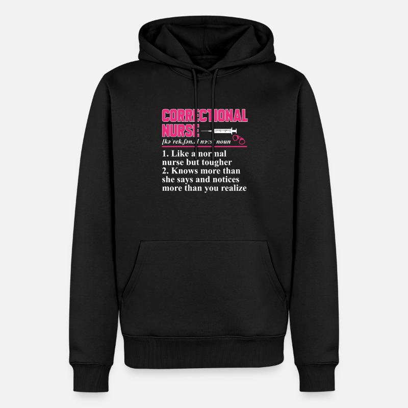 Pénitencier d’infirmières - Sweat à capuche Premium bio Homme - noir