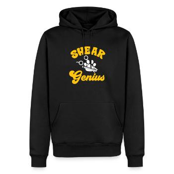 Salon de coiffure pour chiens - Sweat à capuche Premium bio Homme - noir - Devant - Nico (187cm)