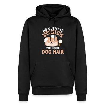Salon de coiffure pour chiens - Sweat à capuche Premium bio Homme - noir - Devant - Nico (187cm)