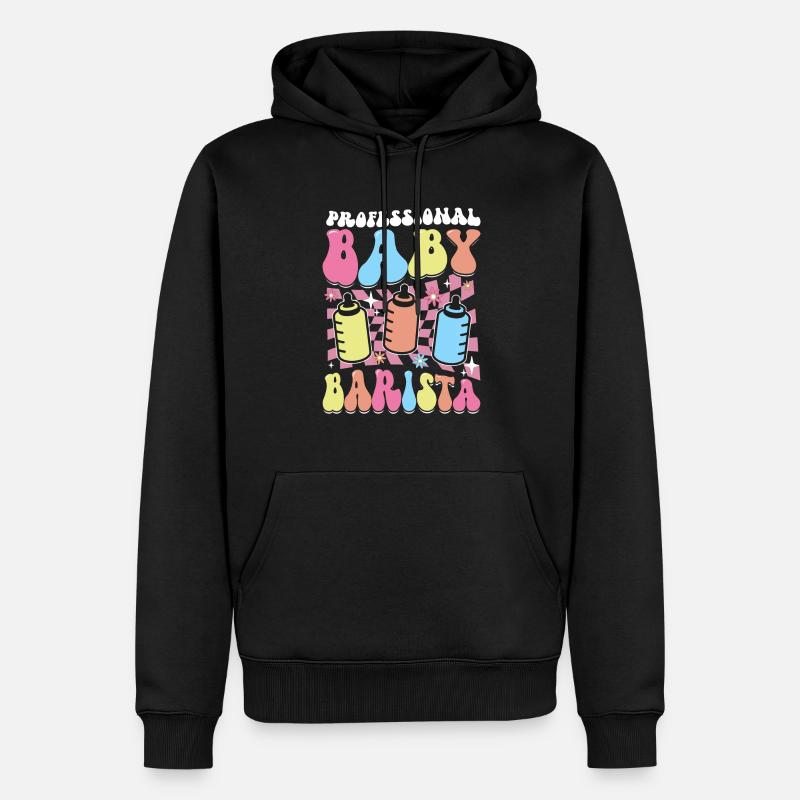Krankenschwester Baby Entbindungsschwester - Männer Premium Bio Hoodie - Schwarz