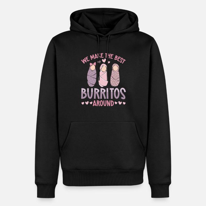 Krankenschwester Baby Entbindungsschwester - Männer Premium Bio Hoodie - Schwarz