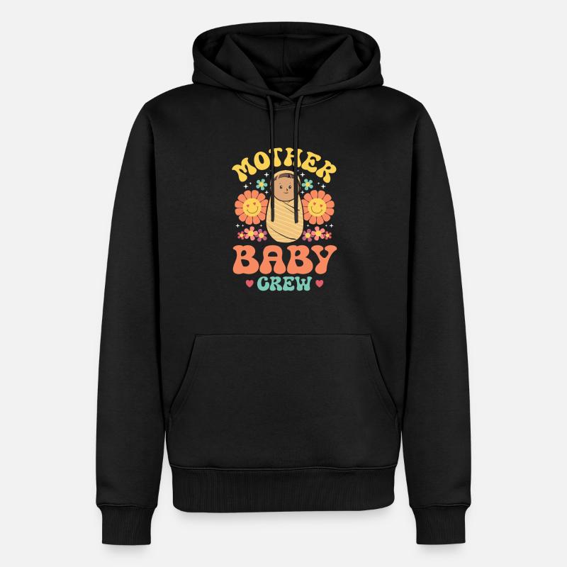 Krankenschwester Baby Entbindungsschwester - Männer Premium Bio Hoodie - Schwarz
