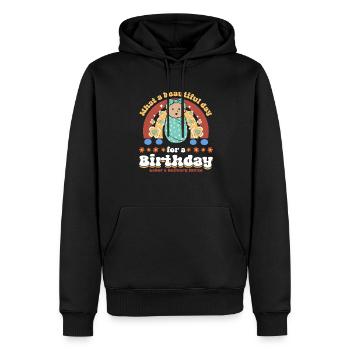 Infirmière Bébé Maternité Infirmière - Sweat à capuche Premium bio Homme - noir - Devant - Nico (187cm)