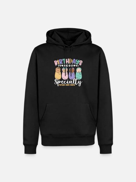 Infirmière Bébé Maternité Infirmière - Sweat à capuche Premium bio Homme - noir