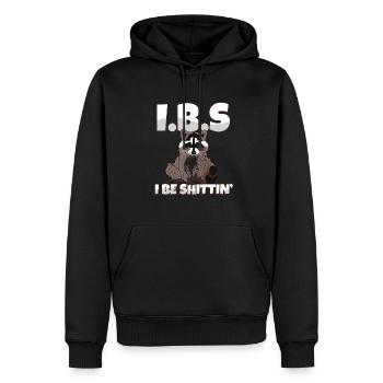Sensibilisation au SCI raton laveur Je suis une blague sur les toilettes de Shittin - Sweat à capuche Premium bio Homme - noir - Devant - Nico (187cm)