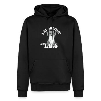 Sensibilisation au SCI raton laveur Je suis une blague sur les toilettes de Shittin - Sweat à capuche Premium bio Homme - noir - Devant - Nico (187cm)
