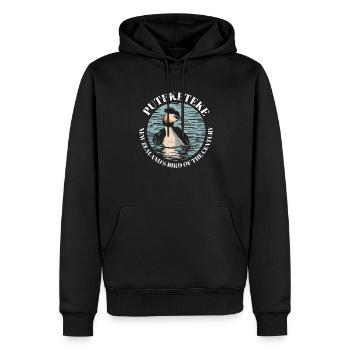 Puteketeke New Zealand's Bird of the Century - Männer Premium Bio Hoodie - Schwarz - Vorne - Nico (187cm)
