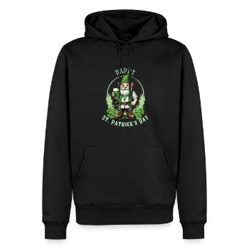 St. Patrick's Day Leprechaun I Green Beer I - Männer Premium Bio Hoodie - Schwarz - Vorne - Nico (187cm)
