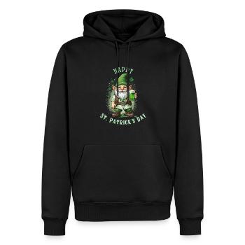 St. Patrick's Day Leprechaun I Green Beer I - Männer Premium Bio Hoodie - Schwarz - Vorne - Nico (187cm)