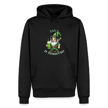 St. Patrick's Day Leprechaun I Green Beer I - Männer Premium Bio Hoodie - Schwarz - Vorne - Nico (187cm)